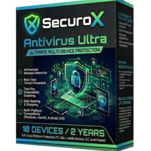 SecuroX Antivirus Ultra(10 Devices/2 Years)